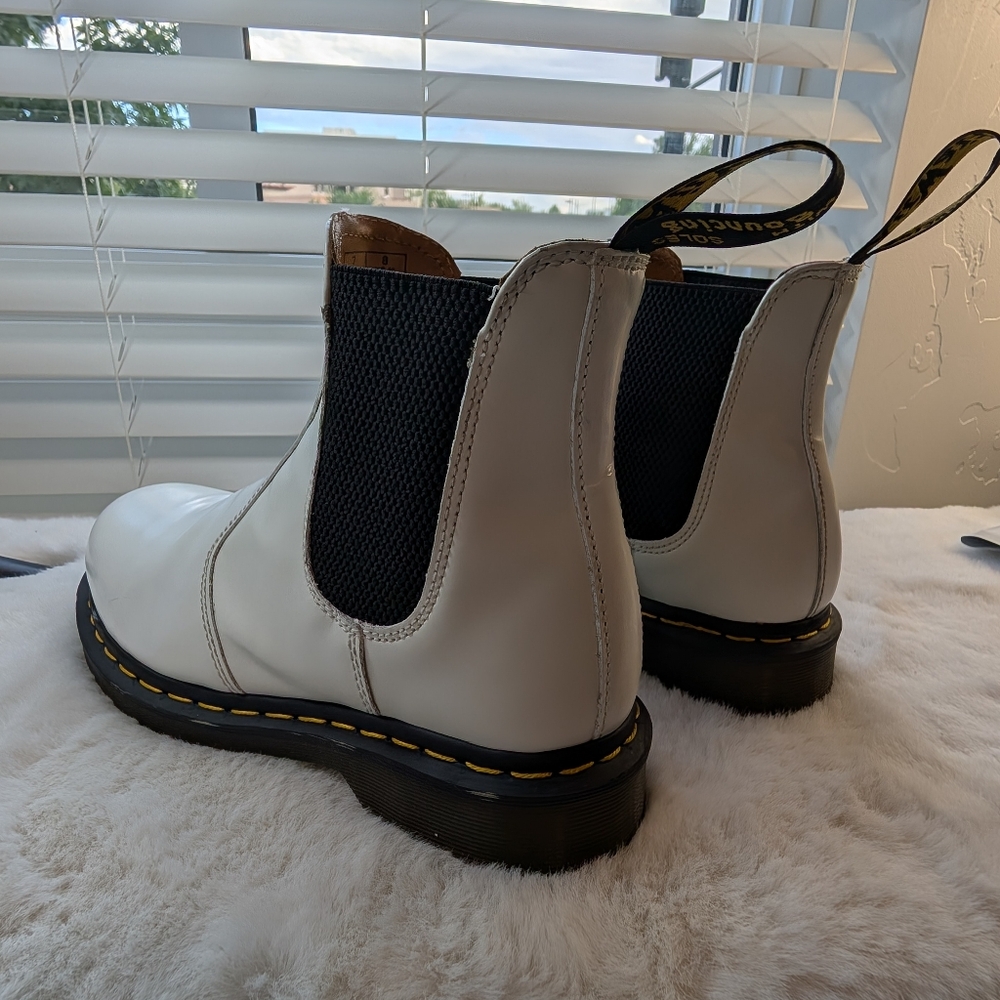 Dr. Martens 2976 Bex Chelsea Boots White | Men’s 8 / Women’s 9 | Platform Sole - Picture 9 of 16